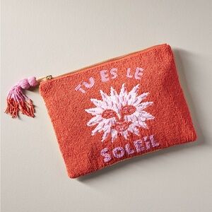 NWT Anisa Makhoul x Anthropologie Top zip pouch